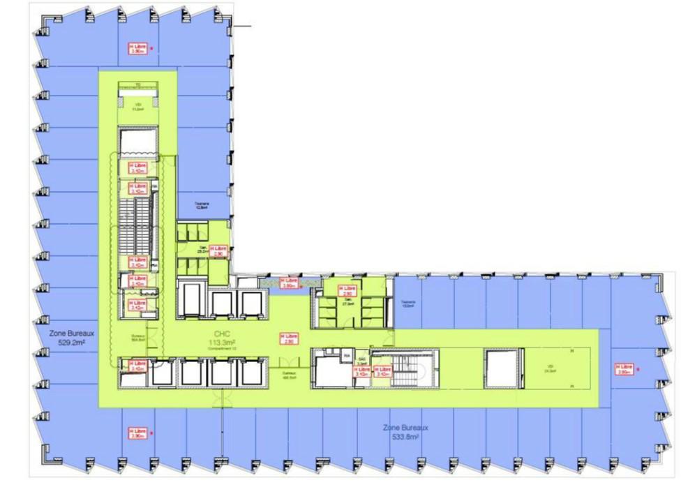 Bureau Paris 23960m² Location bureau Paris OLBUR2309607 1